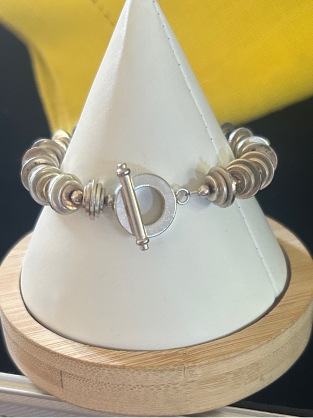 Silpada Sterling Silver Bead Toggle Bracelet